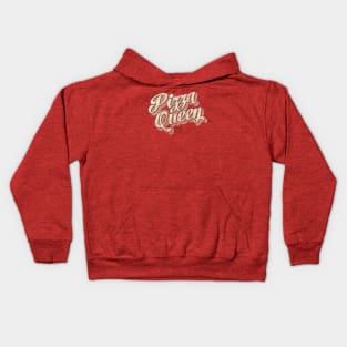 Claim Your Slice: Pizza Queen on the Throne! Kids Hoodie